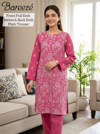 BAREEZE EMBROIDERED LAWN 2 PIECE