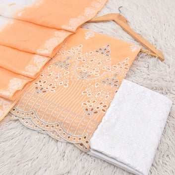 BAREEZE EMBROIDERED CHIKANKARI LAWN 3 PIECE SUIT