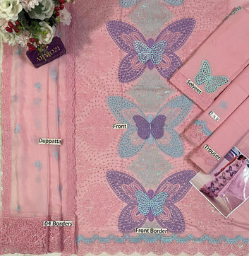 MARIA B LUXURY EMBROIDERED LAWN 3 PIECE SUIT