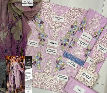MUSHQ EMBROIDERED LAWN 3 PIECE SUIT