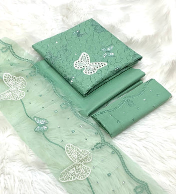 BUTTERFLY EMBROIDERED LAWN 2 PIECE